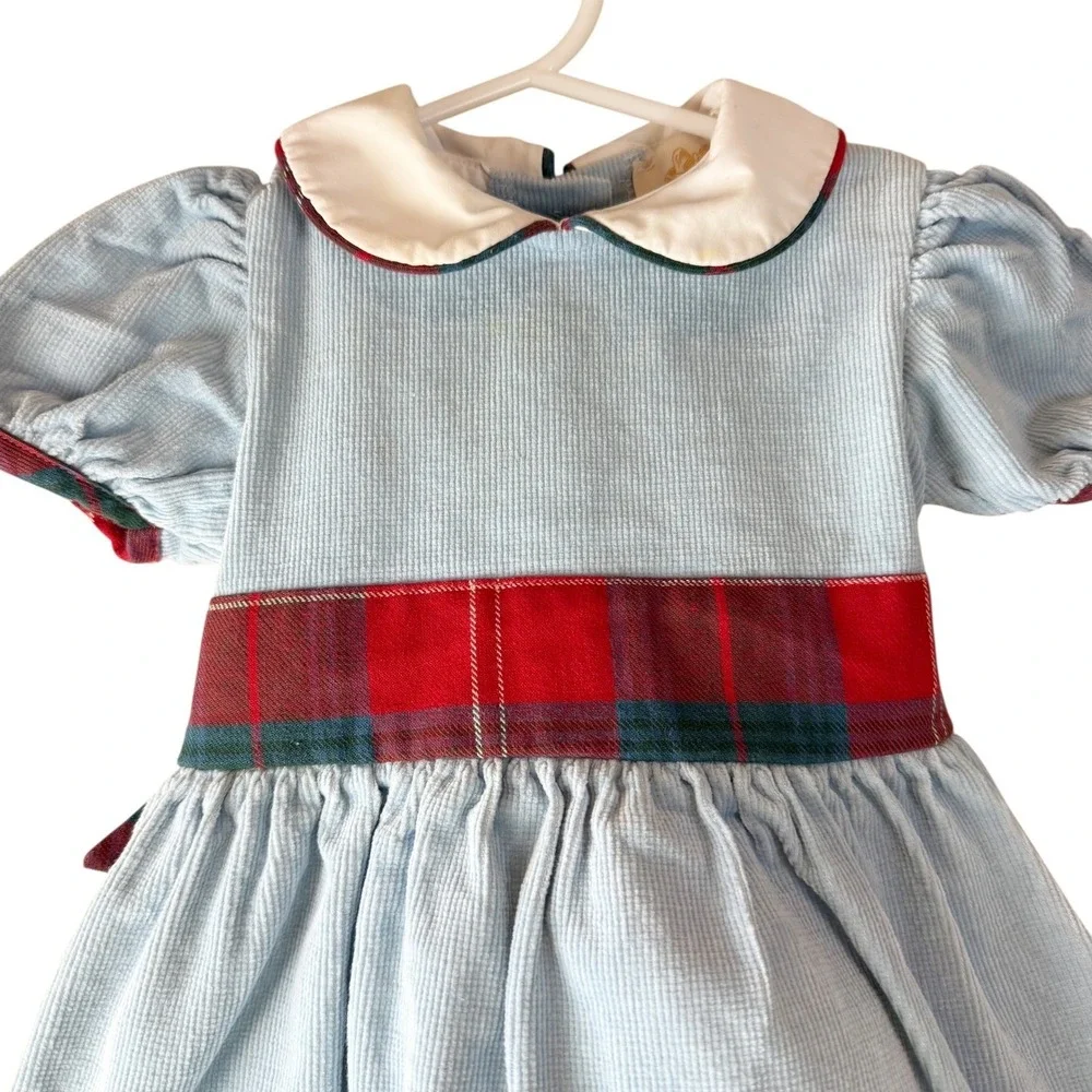 The Beaufort Bonnet Company Cindy Lou Corduroy Sash‎ Dress 6/12M Holiday Easter